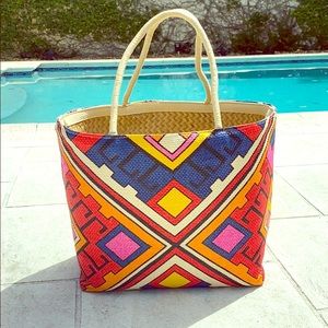 Multicolored beach bag